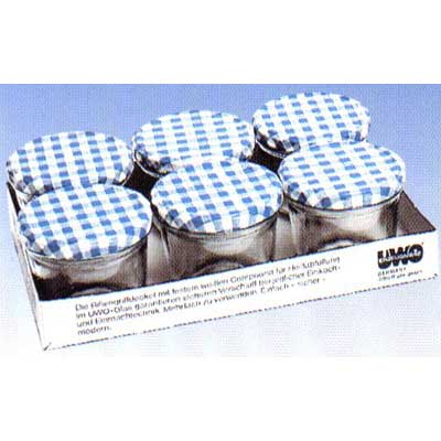 UWO Wolf Pack of 6 Tapered Preserving Jars