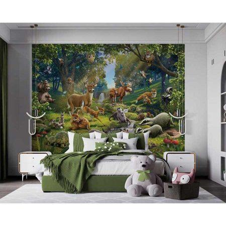 Walltastic Animals of The Forest Mural