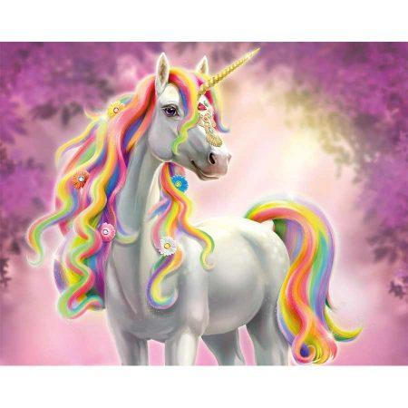 walltastic gemstone unicorn wall mural