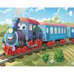 Walltastic Traintastic Wall Mural