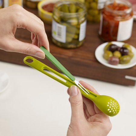 Joseph Joseph Green Scoop&Pick Jar Spoon & Fork