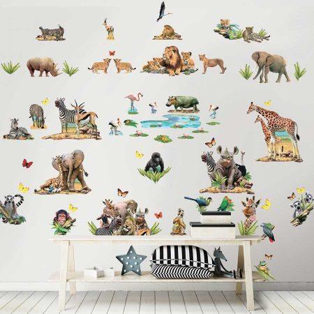 Walltastic Jungle Safari Room Decor Kit