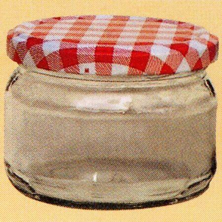 UWO Wolf Pack of 6 x 270ml Barrel Preserving Jars with Red Lids